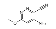 3-Pyridazinecarbonitrile,4-amino-6-methoxy-(8CI)结构式