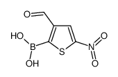 3-甲酰基-5-硝基-2-噻吩硼酸结构式