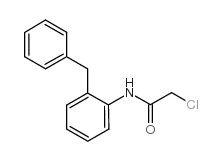 N-[2-(苯基甲基)苯基]-2-氯乙酰胺结构式