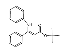 (Z)-tert-butyl 3-phenyl-3-(phenylamino)acrylate结构式