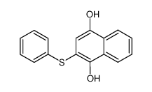 2-phenylsulfanyl-naphthalene-1,4-diol结构式