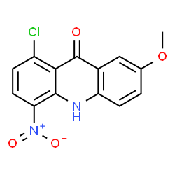 1-CHLORO-7-METHOXY-4-NITRO-9,10-DIHYDROACRIDIN-9-ONE Structure