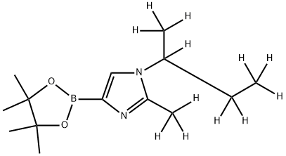 [1-(sec-Butyl)-2-methyl-d12]-imidazole-4-boronic acid pinacol ester structure