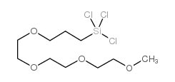 METHOXYTRIETHYLENEOXYPROPYLTRICHLOROSILANE结构式