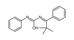 1-(2,2-dimethyl-1-phenylpropylidene)-3-phenylurea结构式
