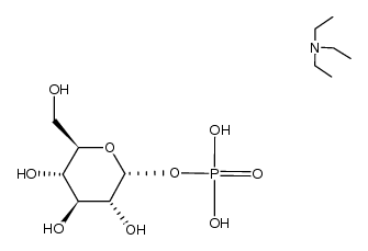 triethylammonium α-D-glucopyranosyl phosphate结构式