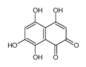 2,5,7,8-Tetrahydroxy-1,4-naphthoquinone structure