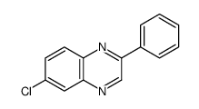 6-chloro-2-phenylquinoxaline Structure