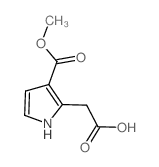 1H-Pyrrole-2-aceticacid, 3-(methoxycarbonyl)-结构式
