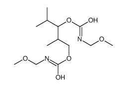 [3-(methoxymethylcarbamoyloxy)-2,4-dimethylpentyl] N-(methoxymethyl)carbamate Structure