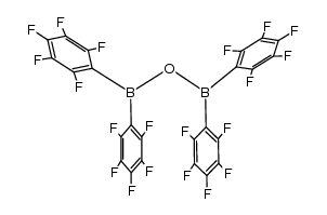 1,1,3,3-tetrakis(perfluorophenyl)diboroxane Structure