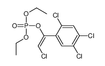 Phosphoric acid, 2-chloro-1-(2,4,5-trichlorophenyl)ethenyl diethyl est er Structure