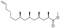 [2R,4R,6R,8R,(-)]-2,4,6,8-Tetramethyl-13-tetradecenoic acid methyl ester结构式