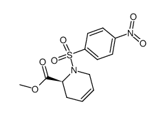 methyl (S)-1-(4-nitrobenzenesulfonyl)-1,2,3,6-tetrahydropyridine-2-carboxylate Structure