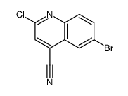 4-Quinolinecarbonitrile,6-bromo-2-chloro- Structure