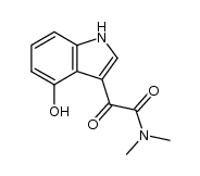 2-(4-hydroxy-indol-3-yl)-N,N-dimethyl-2-oxo-acetamide Structure