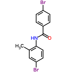 4-Bromo-N-(4-bromo-2-methylphenyl)benzamide结构式