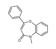 5-Methyl-2-phenyl-1,5-benzothiazepin-4(5H)-on Structure