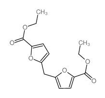 2-Furancarboxylic acid,5,5'-methylenebis-, diethyl ester (9CI) structure