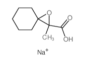 1-Oxaspiro[2.5]octane-2-carboxylicacid, 2-methyl-, sodium salt (1:1) Structure