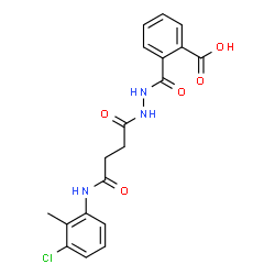 2-({2-[4-(3-chloro-2-methylanilino)-4-oxobutanoyl]hydrazino}carbonyl)benzoic acid picture