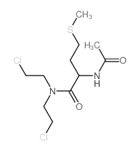 Butanamide,2-(acetylamino)-N,N-bis(2-chloroethyl)-4-(methylthio)- structure