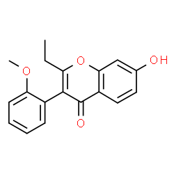 2-Ethyl-7-hydroxy-3-(2-methoxyphenyl)-4H-chromen-4-one structure