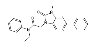 N-ethyl-8,9-dihydro-9-methyl-8-oxo-2-phenyl-N-phenyl-7H-purin-7-acetamide Structure
