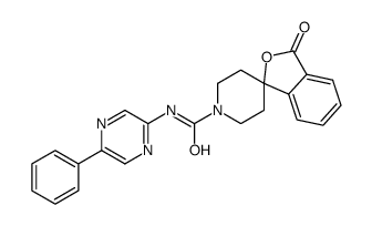 3-oxo-N-(5-phenylpyrazin-2-yl)spiro[2-benzofuran-1,4'-piperidine]-1'-carboxamide Structure