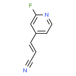 2-Propenenitrile,3-(2-fluoro-4-pyridinyl)-(9CI) structure