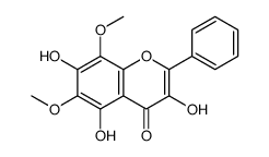 3,5,7-trihydroxy-6,8-dimethoxy-2-phenylchromen-4-one Structure