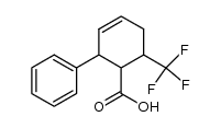 2-phenyl-6-trifluoromethyl-cyclohex-3-enecarboxylic acid结构式