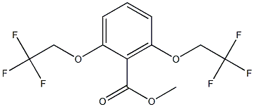 2,6-Bis-(2,2,2-trifluoro-ethoxy)-benzoic acid methyl ester Structure