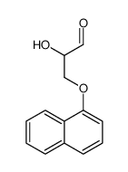 2-hydroxy-3-naphthalen-1-yloxypropanal Structure