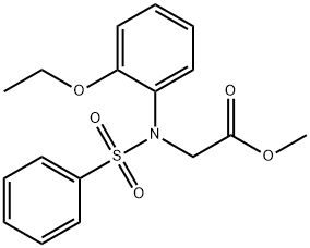 methyl 2-[(2-ethoxyphenyl)-phenylsulfonyl-amino]ethanoate Structure