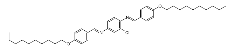 N-[3-chloro-4-[(4-decoxyphenyl)methylideneamino]phenyl]-1-(4-decoxyphenyl)methanimine Structure