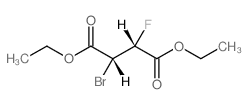 diethyl (2R,3R)-2-bromo-3-fluoro-butanedioate结构式