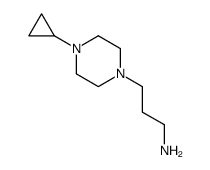 1-Piperazinepropanamine,4-cyclopropyl-(9CI) Structure