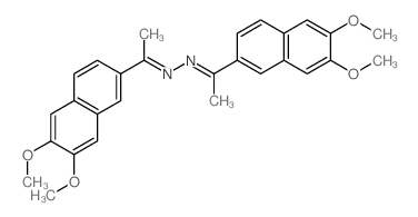 1-(6,7-dimethoxynaphthalen-2-yl)-N-[1-(6,7-dimethoxynaphthalen-2-yl)ethylideneamino]ethanimine结构式