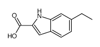 6-ethyl-1H-indole-2-carboxylic acid structure