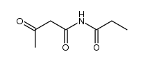 N-Propionylacetoacetamide Structure