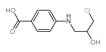 4-[(3-chloro-2-hydroxypropyl)amino]benzoic acid Structure