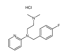 N-(4-fluoro-benzyl)-N',N'-dimethyl-N-[2]pyridyl-ethylenediamine, hydrochloride结构式