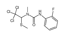 1-methyl-1-(1-methylthio-2,2,2-trichloroethyl)-3-(2-fluorophenyl) urea Structure