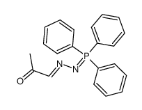 1-[(triphenyl-λ5-phosphanylidene)hydrazinylidene]propan-2-one结构式