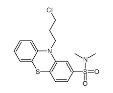 10-(3-chloropropyl)-N,N-dimethylphenothiazine-2-sulfonamide Structure