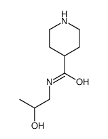 N-(2-Hydroxypropyl)-4-piperidinecarboxamide结构式