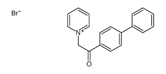 1-(4-phenylphenyl)-2-pyridin-1-ium-1-ylethanone,bromide Structure