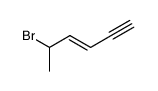 5-bromo-hex-3-en-1-yne结构式
