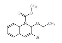 methyl 3-bromo-2-ethoxy-2H-quinoline-1-carboxylate结构式